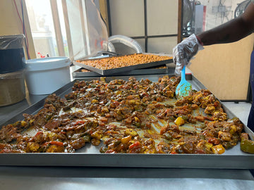 Fresh mixed vegetables being prepared for ready to eat meals with natural preservation technology