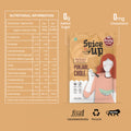 Spice up Punjabi Chole packaging with nutritional information on a beige background