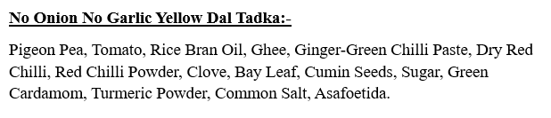 NO ONION NO GARLIC YELLOW DAL TADKA