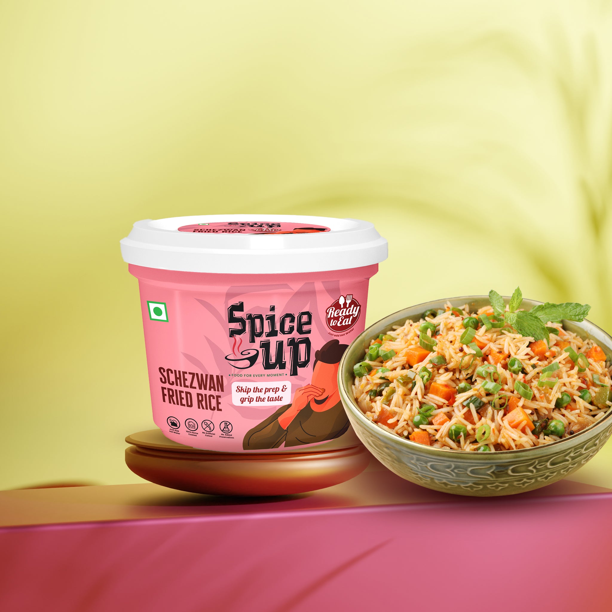 Schezwan Rice Tub | Ready to Eat Food