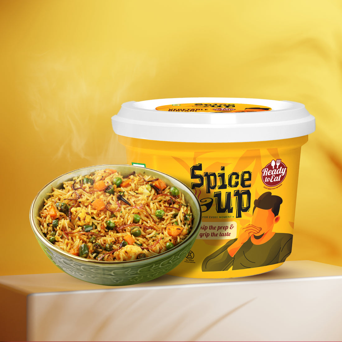 Veg Biryani Tub | Ready to Eat Food